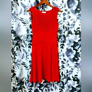 Red Calvin Klein dress